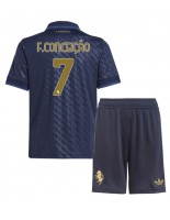 Juventus Francisco Conceicao #7 Tredjedraktsett Barn 2024-25 Korte ermer (+ bukser)